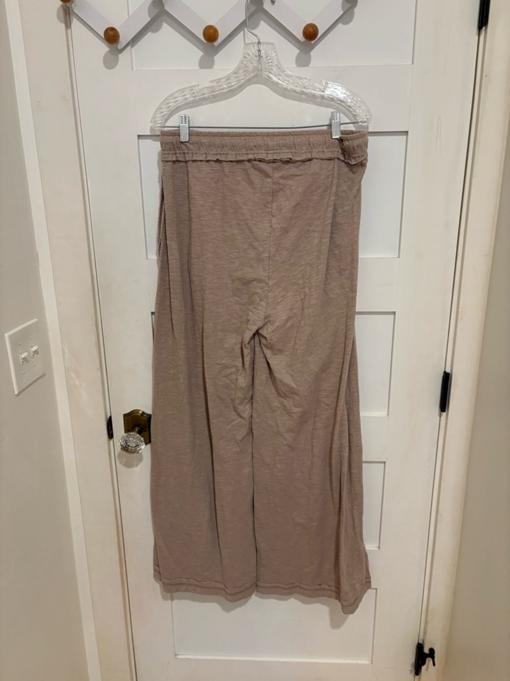 Zenana 100% cotton Taupe Two-Piece Lounge Pantsuit - Picture 3 of 15